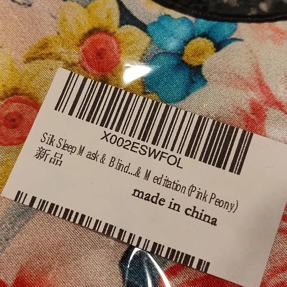 NWT! Floral Eye Mask